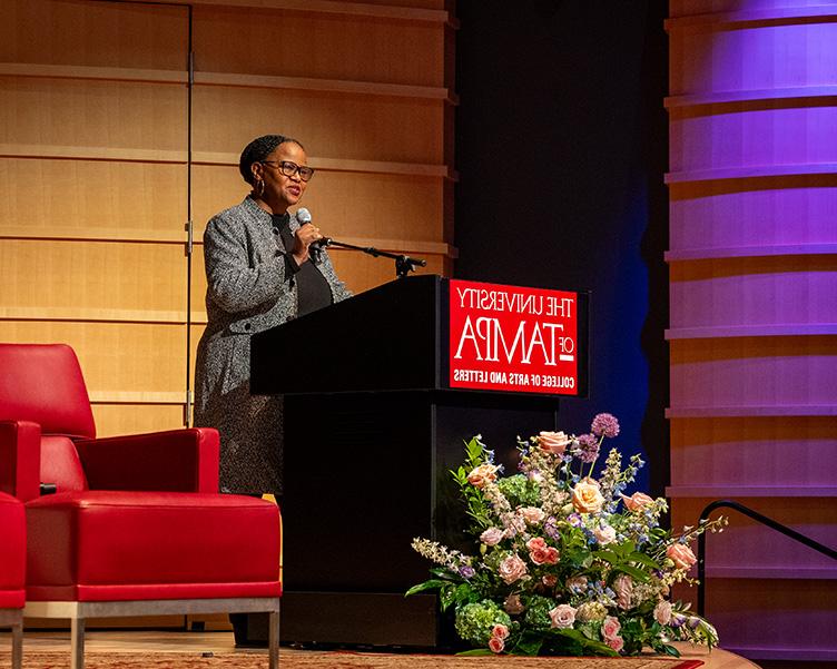  Edwidge Danticat speaks at the Distinguished Speaker Series.